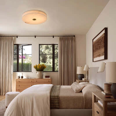 Cora Alabaster Ceiling Light 15.7"D