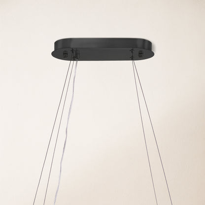 Sawyer Alabaster Oval Chandelier 40"