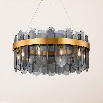Prismora Glass Round Chandelier