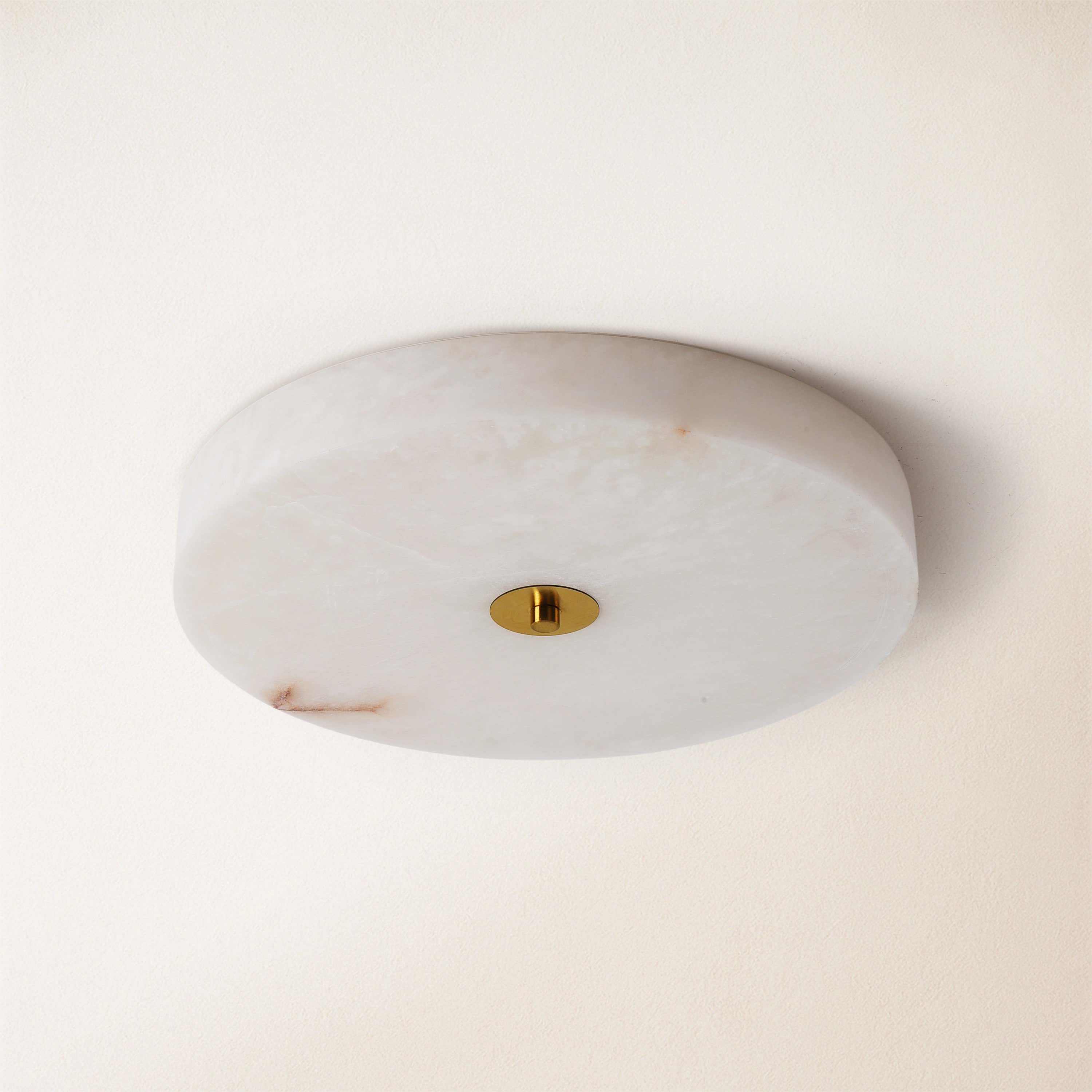 Cora Alabaster Ceiling Light 15.7"D