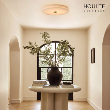 Cora Alabaster Ceiling Light 15.7"D