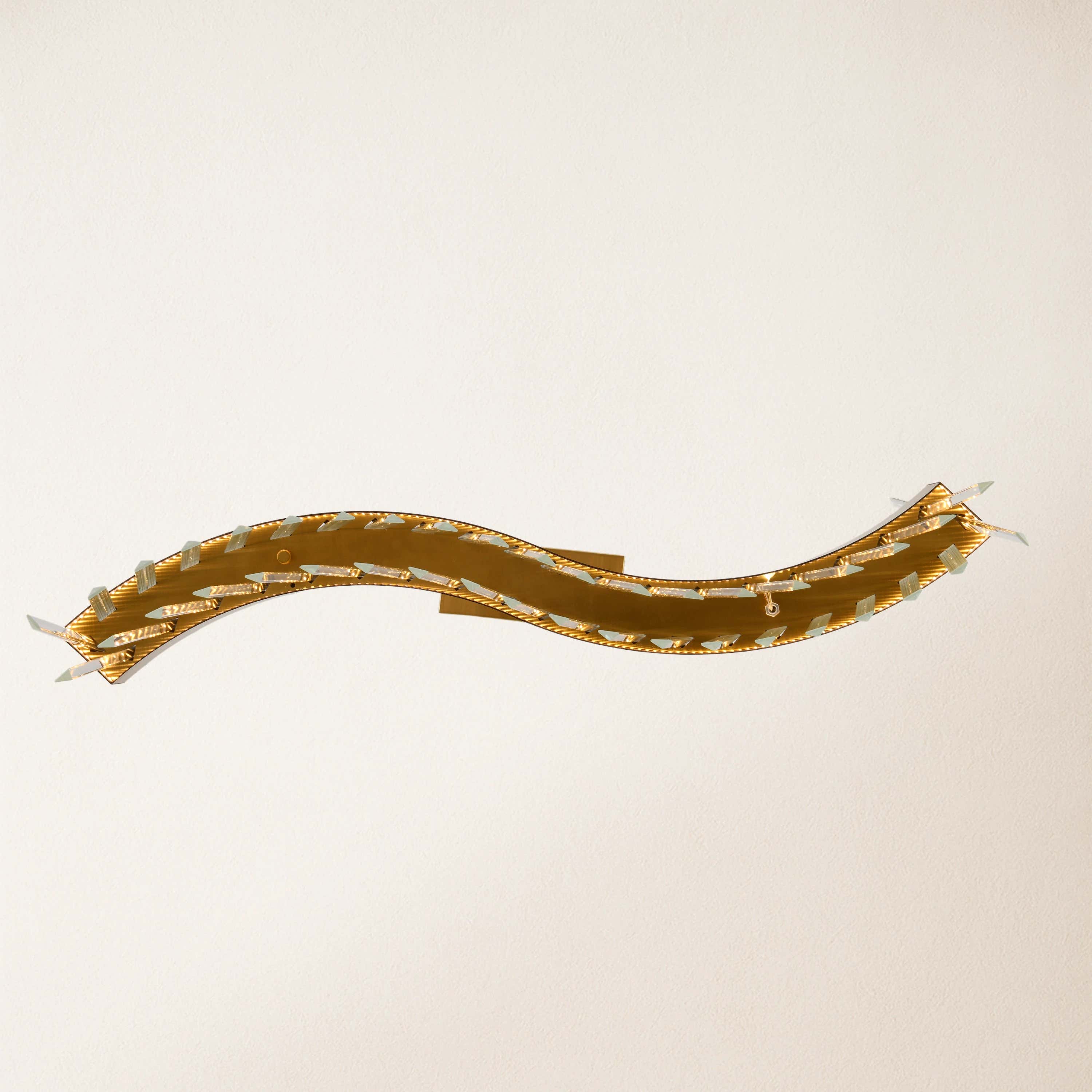 Vetro Prism Crystal Rectangular Chandelier 40"W