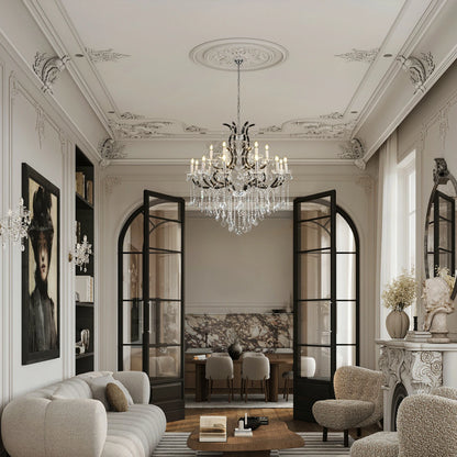 Roco Crystal Classical Round Chandelier 40"D