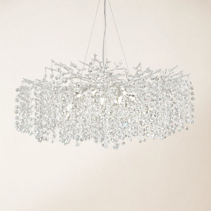 Lustre Branches Crystal Round Chandelier for All Rooms 40"
