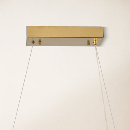 Vetro Prism Crystal Rectangular Chandelier 40"