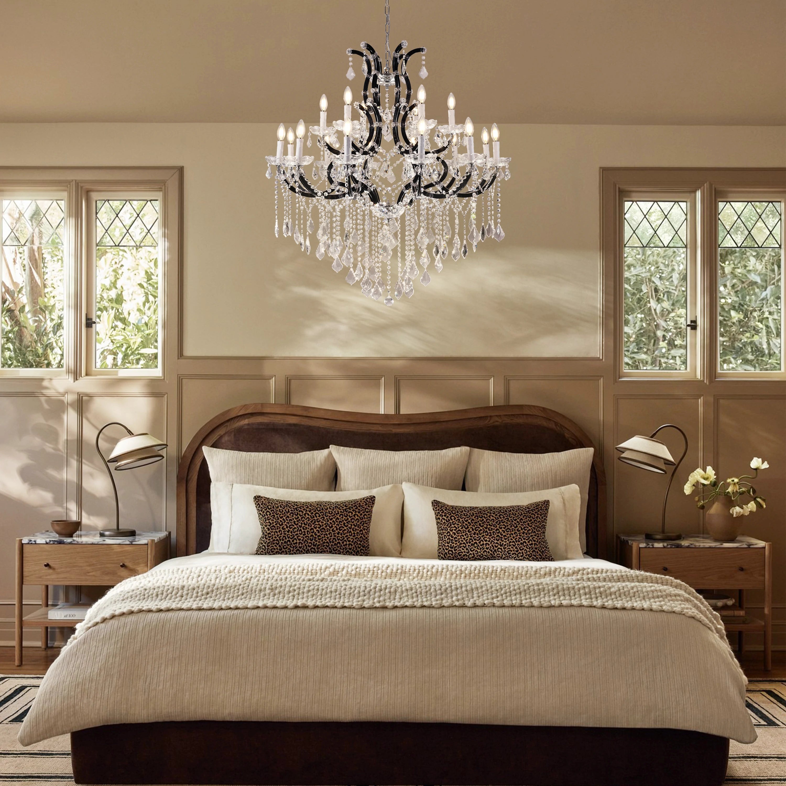 Roco Crystal Classical Round Chandelier 40"D