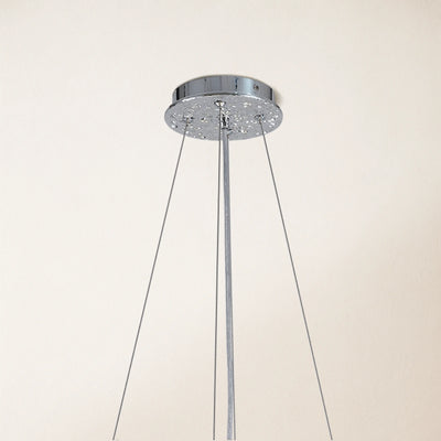 Frostleaf Crystal Cascade Branch Round Chandelier 40"D