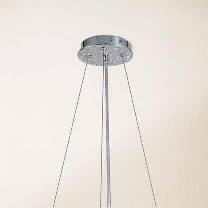 Frostleaf Crystal Cascade Branch Round Chandelier 40"