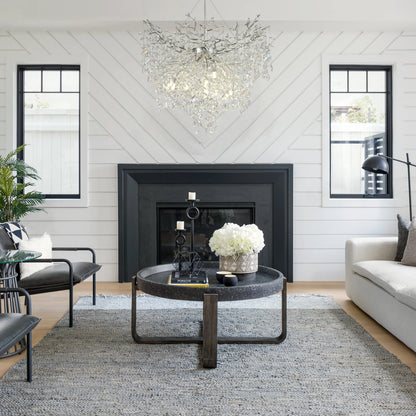 Frostleaf Crystal Grand Cascade Branches Chandelier 40"