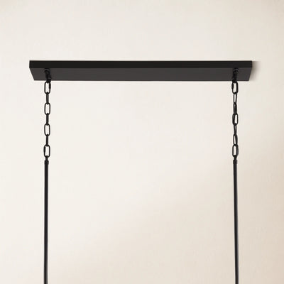 Ethereal Radiance Crystal Rectangular Chandelier 43"L