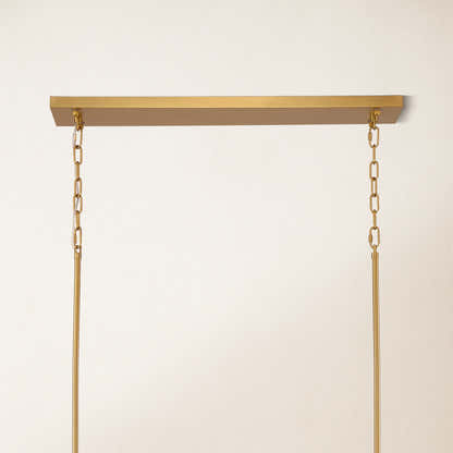 Ethereal Radiance Crystal Rectangular Chandelier 43"L