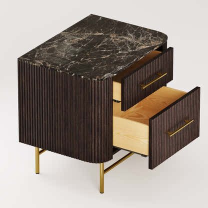 Ewan Sintered Stone Nightstand 26"W