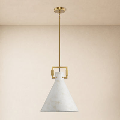 Lioren Resin Cone Pendant Light 18"D
