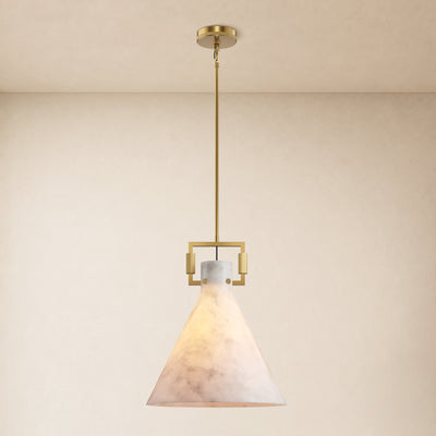 Lioren Resin Cone Pendant Light 18"D