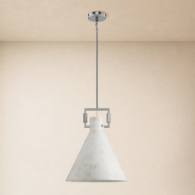 Lioren Resin Cone Pendant Light 18"D