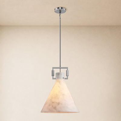 Lioren Resin Cone Pendant Light 18"D