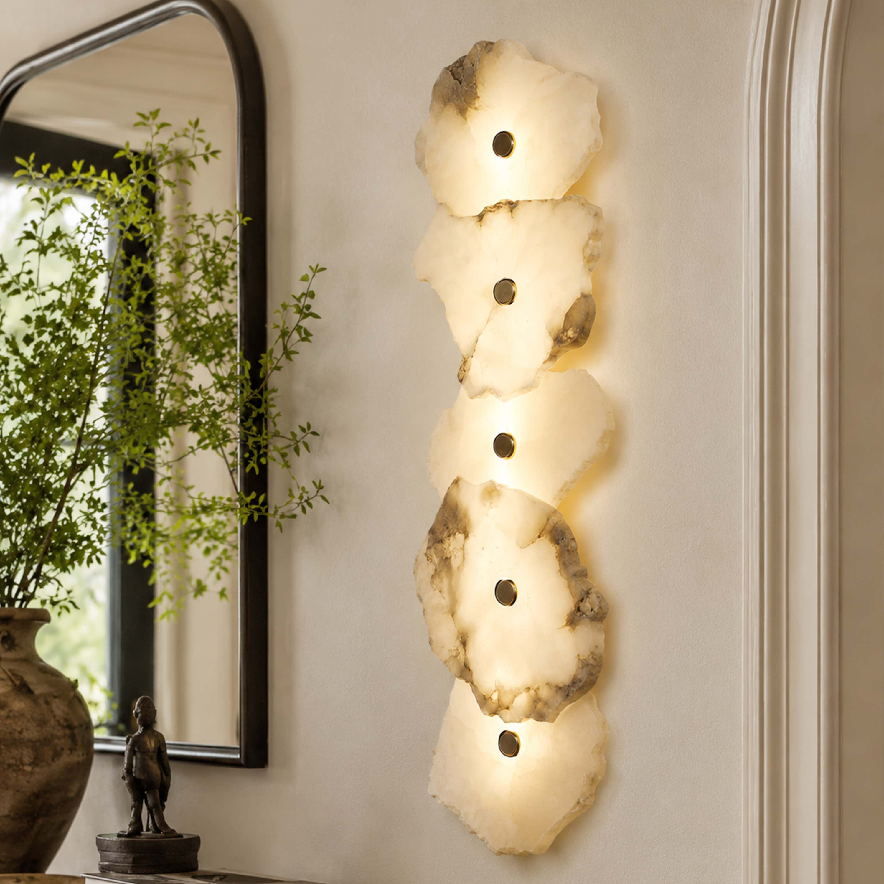 Arscelia Alabaster Linear Wall Sconce