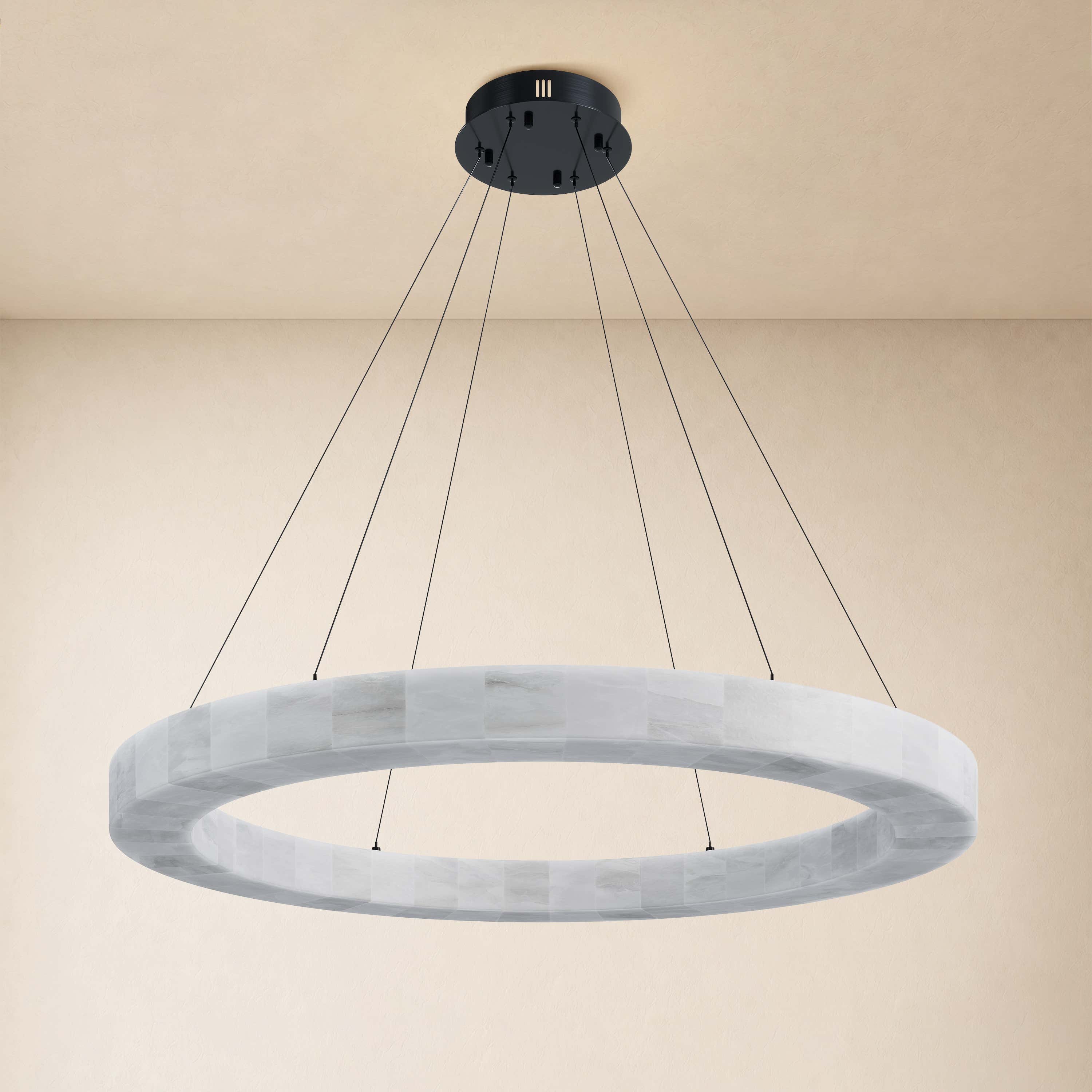 Soluna Alabaster Custom Round Chandelier