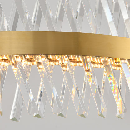 Vetro Prism Crystal Rectangular Chandelier 47"W