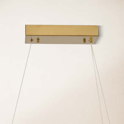 Vetro Prism Crystal Rectangular Chandelier 47"W