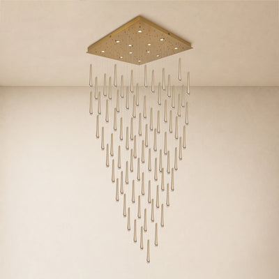 Aurelyn Crystal Square Chandelier 48"D 