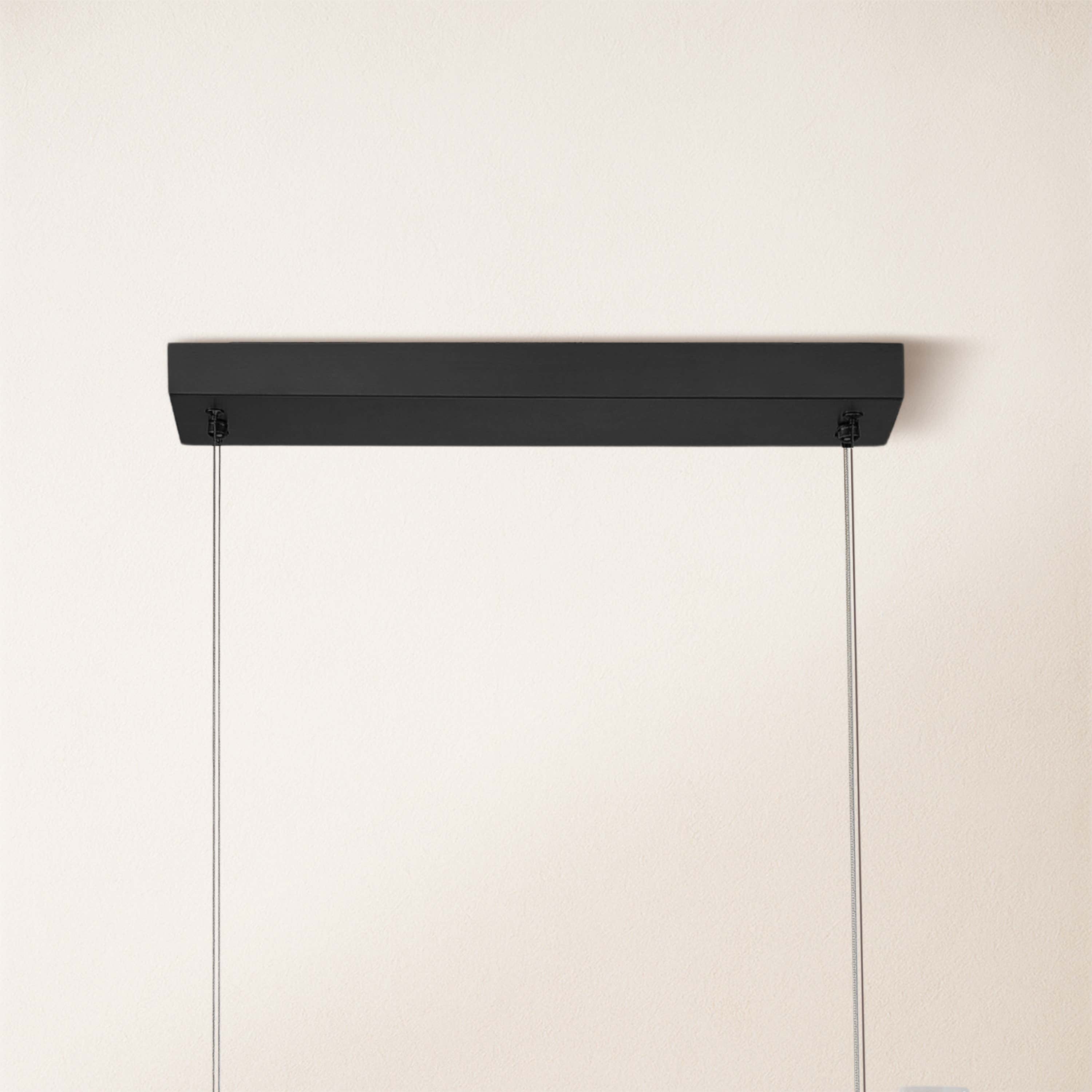 Nocturne Alabaster Rectangular Chandelier 48"