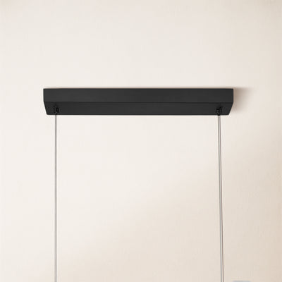 Nocturne Alabaster Rectangular Chandelier 48"
