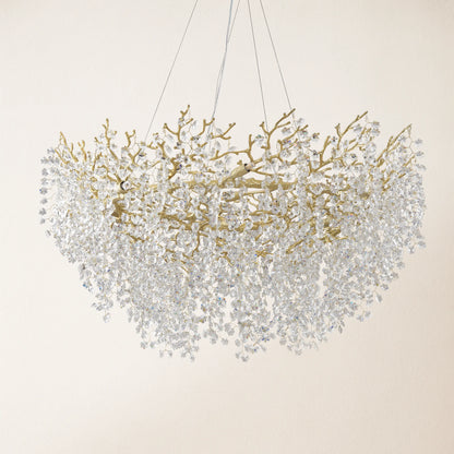 Lustre Branches Round Chandelier 48"