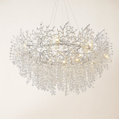 Lustre Branches Round Chandelier 48"