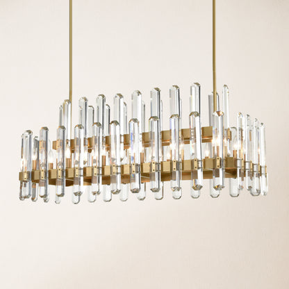 Clarion Rectangular Chandelier 48"L