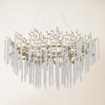 Snow Tree Branch Chandelier 47''D