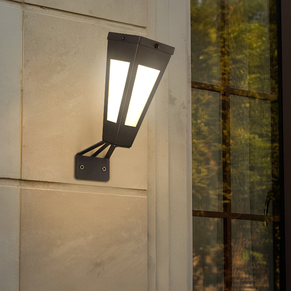 Terramur Metal LED Solar Outdoor Wall Light