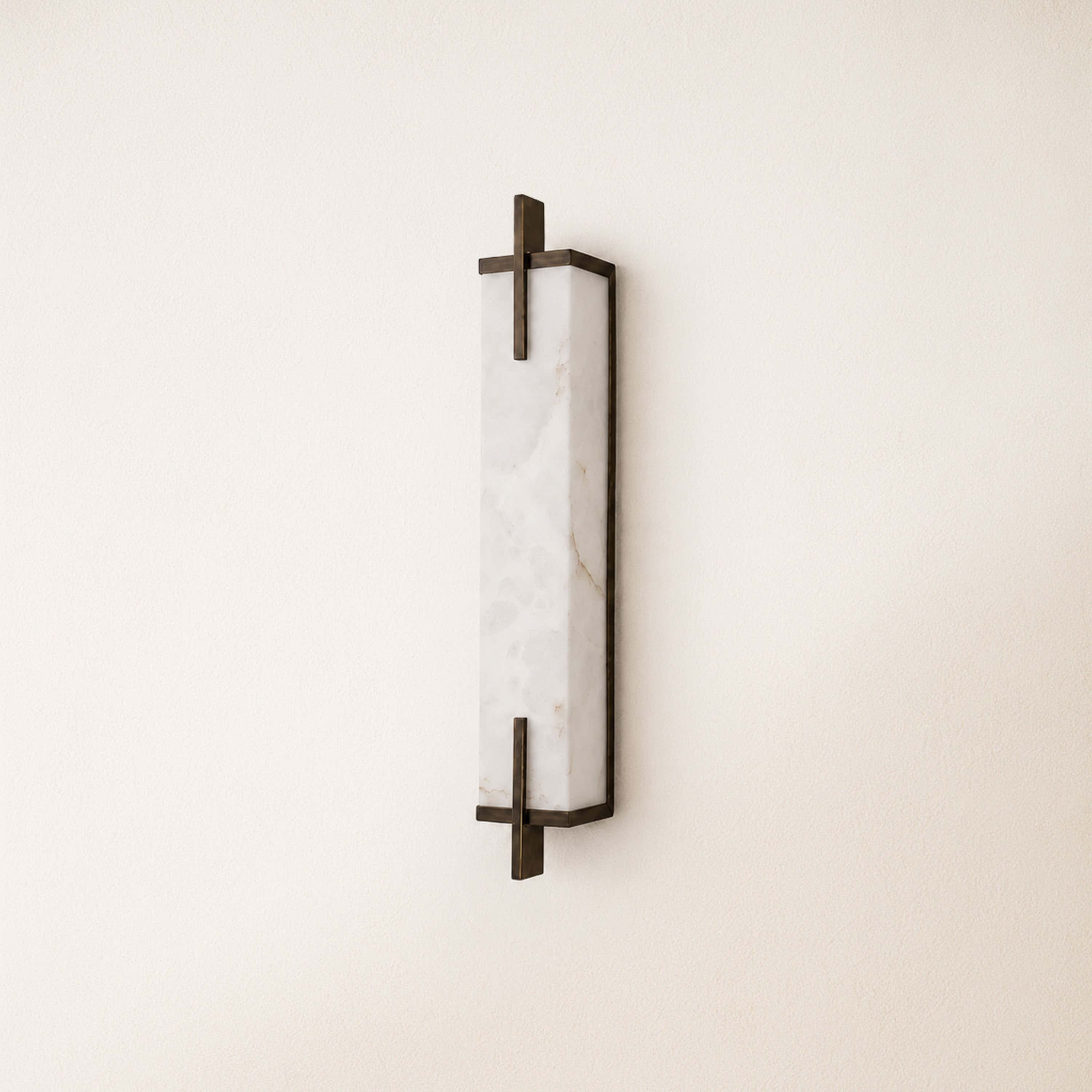 Vespera Alabaster Linear Wall Sconce