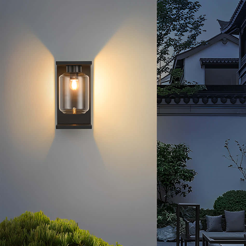 Crysteel Solar Outdoor Wall Light with Remote