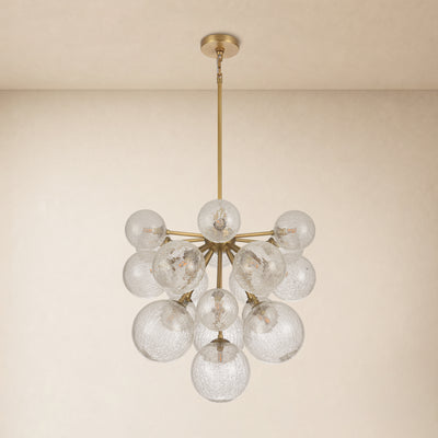Elowen Glass Globe Cluster Chandelier 24"D