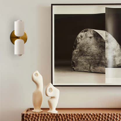 Caleb Glass Wall Sconce 13"H