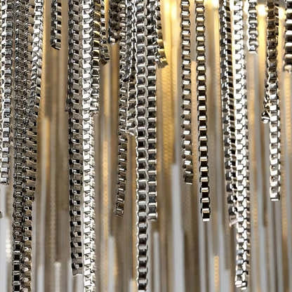 Teresa Cadena Steel Tassel Chandelier 31"D