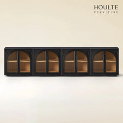 Alvar Arched 126″ Oak Media Console(Set of 4)