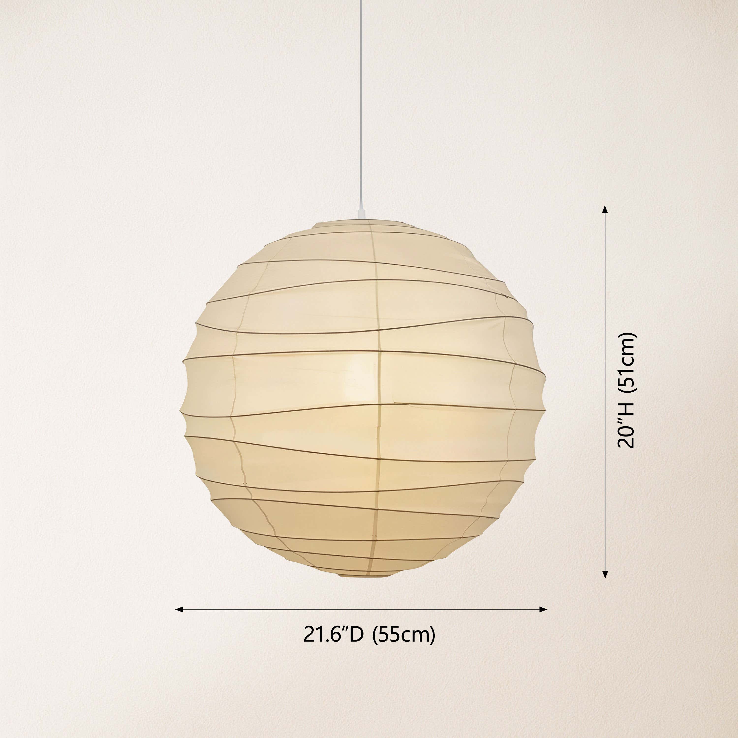 Hikari Paper Ball Pendant Lamp