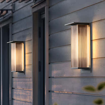 Cyclumena Rectangular Solar Outdoor Wall Light