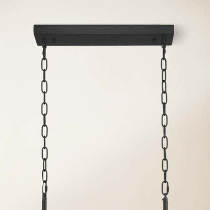 Caldera Alabaster Rectangular Chandelier 40"