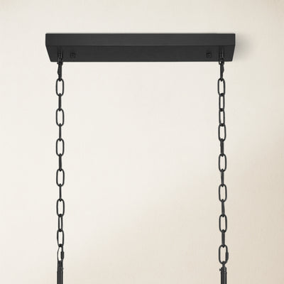 Caldera Alabaster Rectangular Chandelier 40"