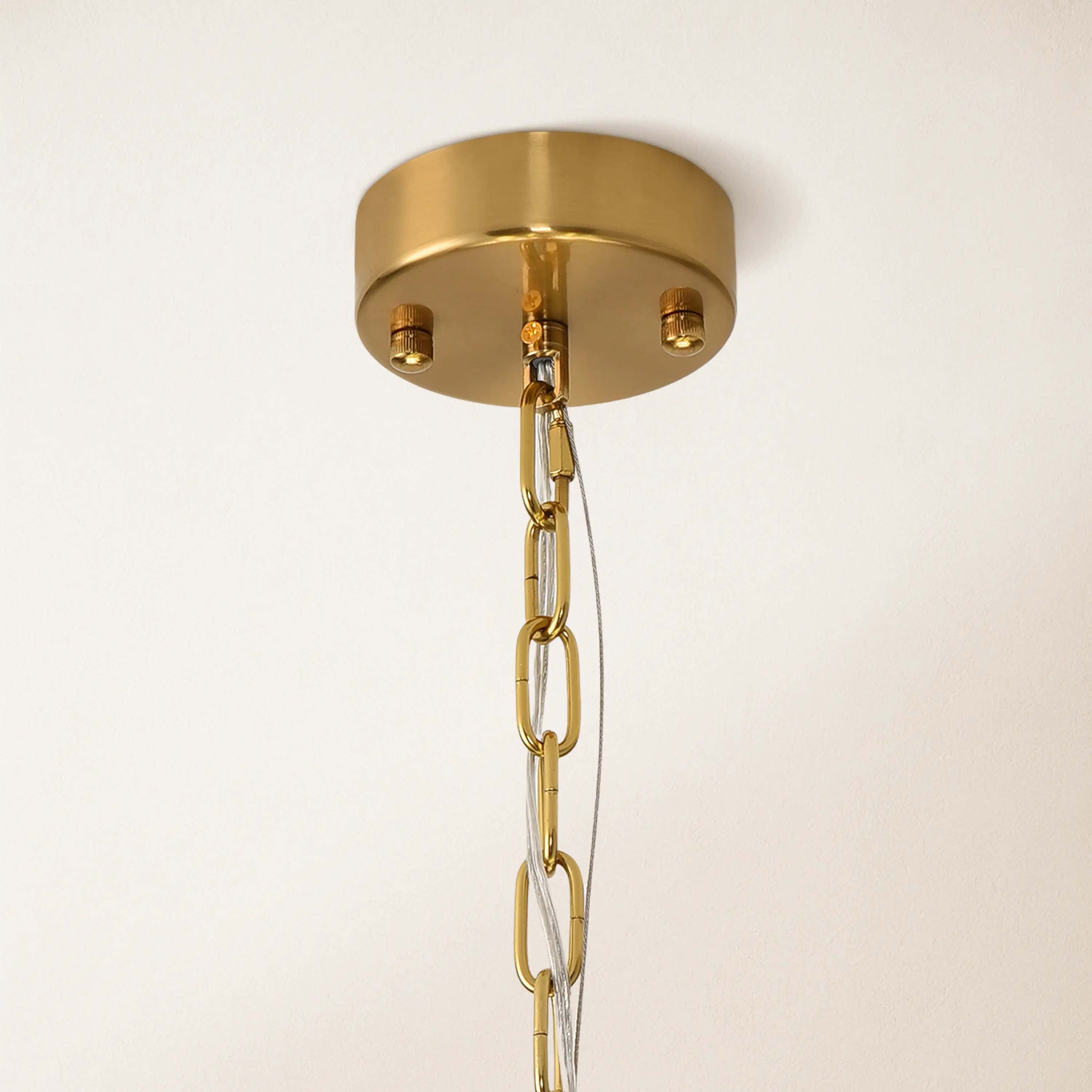 Caldera Alabaster Round Chandelier 22"