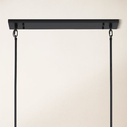 Vellum Rectangular Chandelier 59"W