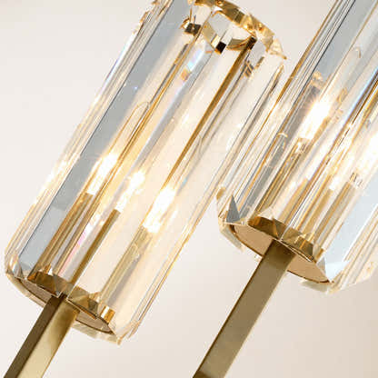Zylia Crystal Cascading Wall Sconce