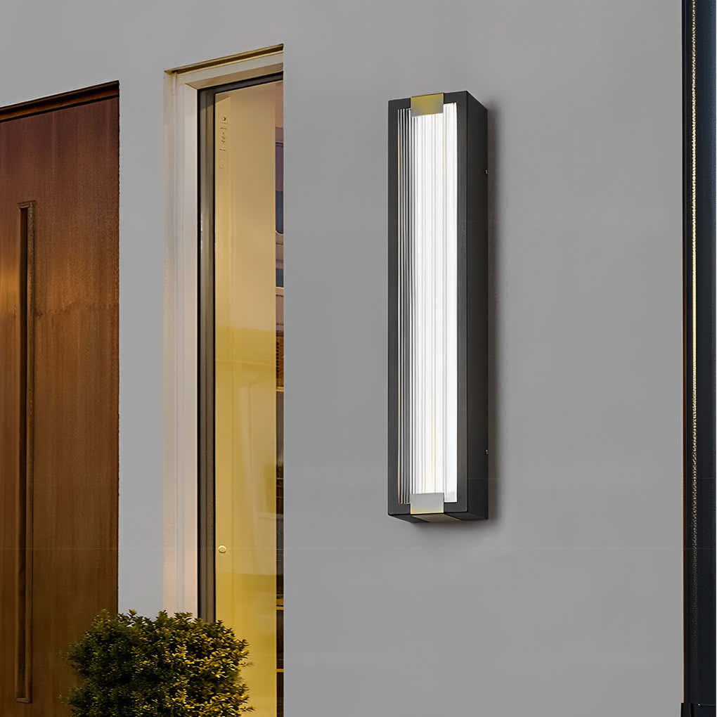 Vitreum Rectangular LED Outdoor Wall Light