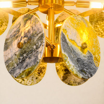 Pietra Green Marble Pendant 17.7"D