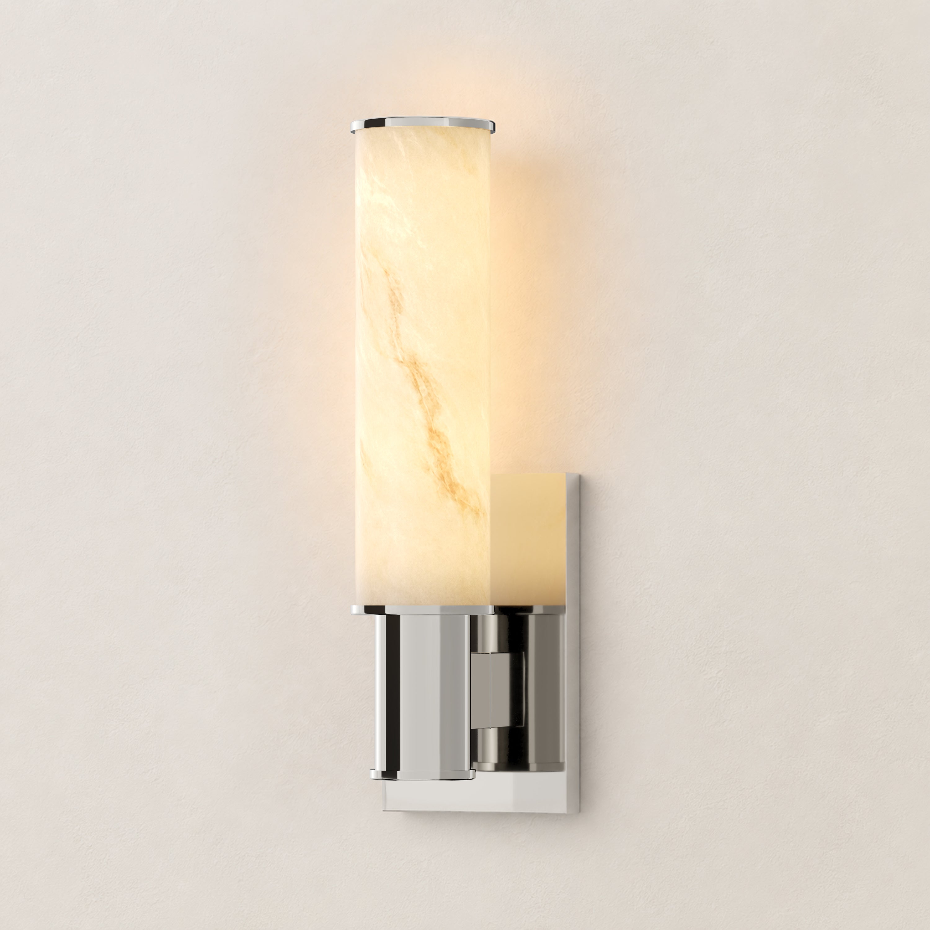 Nuvarelle Resin Single Cylinder Wall Sconce 14.2"H