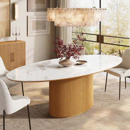Marley Sintered Stone Dining Table 84"