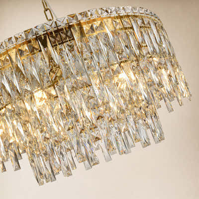 Lucentra Crystal Round Chandelier 24"W